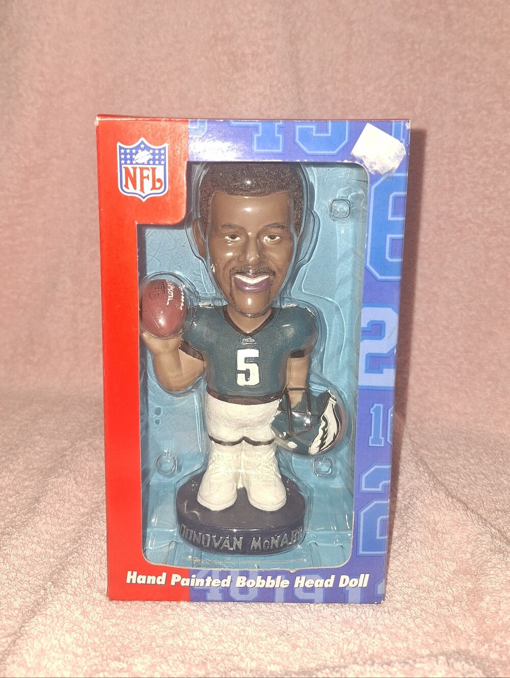 NFL Hand Painted Bobble Head Doll - Donovan McNabb (Read Description)